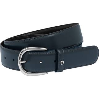 AIGNER Herren Gürtel blau Glattleder