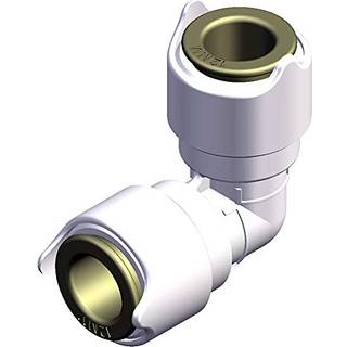 Vinkelkobling Whale Equal Elbow, plast, Whale Quick Connect 15 mm (WS15) (indvendig), hvid, 100-pack