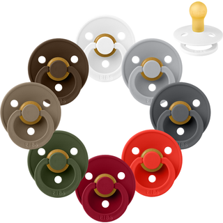 BIBS Rund Colour Sut - Sampak - 8 stk. - Str. 1 - The Christmas Collection