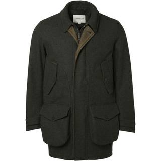 Chevalier Men's Burley Chevalite Wool Coat Dark Green Melange, XL