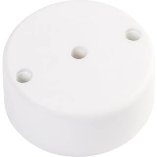 Udløbsroset, 3-polet, m/bund, hvid