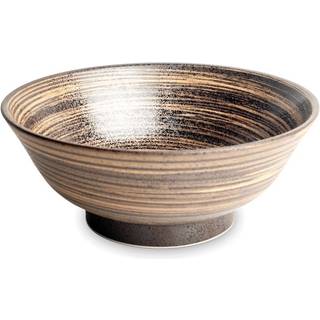 Japansk ramen skål - Uzu brun Ø22 cm