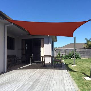 Sunny Guard Sun Shade Sail 12'x16 'Rektangel Terra UV Block Sunshade til baghaven g?rdd?k g?rdhave udend?rs aktiviteter og facilitet (vi laver br