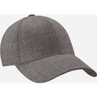 Varsity Headwear Linen Baseball Cap Argent Khaki