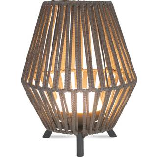 Oriental bordlampe reb inkl. dæmpbar genopladelig LED - Contra