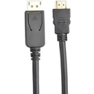 Prokord Hdmi-kabel 0.5m. Displayport Hdmi Sort