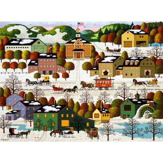 Buffalo Games - Charles Wysocki - Blossom River Junction - 1000 Piece Jigsaw -puslespil til voksne -udfordrende puslespil perfekt til spilaftener