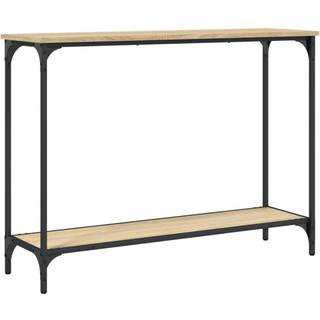 konsolbord 101x30,5x75 cm konstrueret træ sonoma-eg