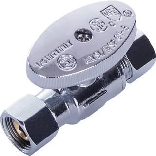 Midtlinieventil 82338QS-OM Tilf?j p? ventilen; Kvart drej hjul 3/8 in. Comp FIP x 3/8 in. Comp MIP; Krombelagt messing