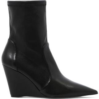 Stuart Weitzman Stuart Wedge 85 Sock Bootie - Woman Boots And Booties Black 38