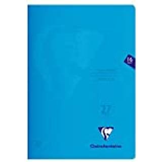 Schulheft Blau A4 liniert mit Rand 16 Blatt - blau