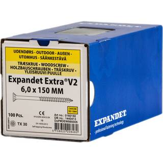 Expandet spånskrue UH udv. 6,0x150 mm TX30 PK 100