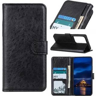 Samsung Galaxy S21 Ultra 5G Pung Taske med Stand - Sort
