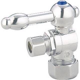 Kingston Brass CC53301KL 5/8 """" O.D. Komprimering 3/8 """" O.D. Komprimeringsvinkelafbrydelsesventil poleret krom