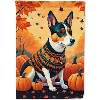 Carolines skatte DAC1012CHF BASENJI FALL HUS FLAG STOR VORCH SLUDE POL Dekorativ uden