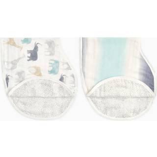 Aden + Anais aden + anais Blue Silky Soft Expedition Burpy 100% Cotton Bibs 2 Pack