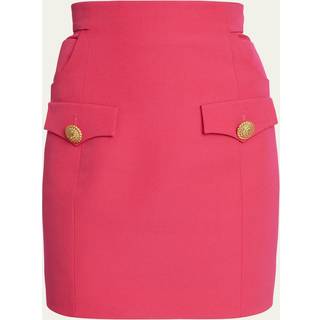 Balmain Virgin wool miniskirt - pink - S