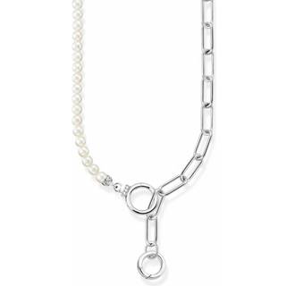 Thomas Sabo KE2193-167-14 Damen Collier Süßwasserzuchtperlen & Gliederkette, verstellbar