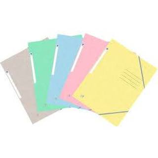 Oxford kartonmapper A4 pastelfarver assorteret