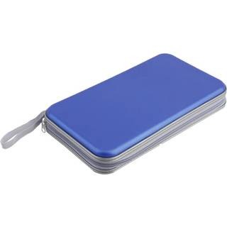 80 diske CD/VCD/DVD – Bærbar opbevaringskasse (hård kasse) og taskeholder