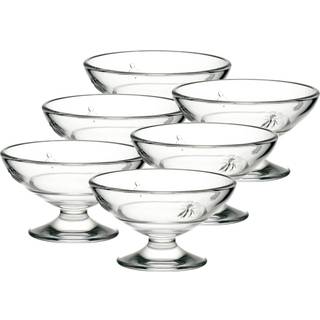 La Rochere Napoleon Bee Ice Cream Retter - Stilfuld og alsidig Ice Cream Bowl -sæt på 6 - Opvaskemaskine Safe La Rochere Glassware (6.5 oz)