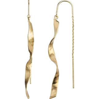 Stine A Twisted Hammered Sterling Sølv Ørering 1188-02-S