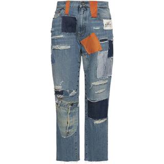 Dolce&Gabbana Patchwork straight jeans - blue - EU 50