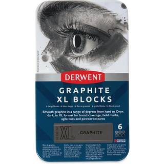 Derwent Graphite XL Blocks, 6-Pak