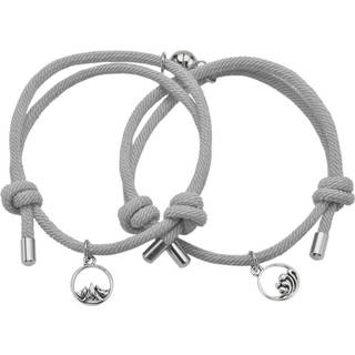 Pararmbånd med Magnet - Grå