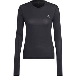 adidas Fast Langærmet T-shirt Dame XS - Sort, Refleksdetaljer, Aeroready™ Genanvendt