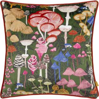 Furn Amanita Velvet Piped Polyester Filled Cushion43x43cm