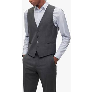 Slim fit vest i en blanding med ny uld