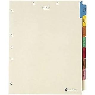 Medical Arts Press Match Medical Chart Index Dividers- 8 Tabs Letter Size Manila Side Tab (50 s?t/boks)