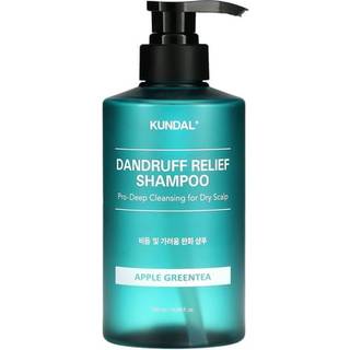KUNDAL Dandruff Relief Shampoo Apple Green Tea shampoo mod skæl og kløe Til tør hud 500 ml - 500 ml