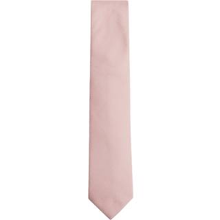 Reiss Reiss Soft Pink Ceremony Textured Silk-Blend Tie