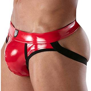 TOF Paris Vinyl Jock Strap - Red