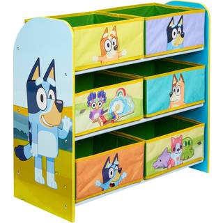 Bluey Reol med 6 Kurve Bluey Opbevaring 10033