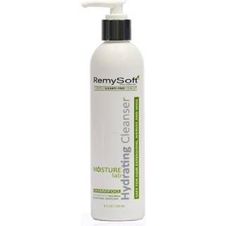 Remysoft Moisturelab Hydrating Cleanser - Safe for Hair Extensions Weaves and Wigs - Salon Formula Shampoo 8oz - Gentle Sulfate -Free Lather