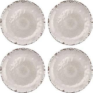 Supreme Housewares 4-delt 6 tommer melamin dessertplader Appetizer middagsplader sm? serveringsplader festplader rundt plade til dessert snack fr