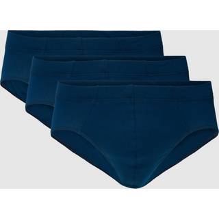 Schiesser Herren Slips blau Baumwolle & Mix unifarben