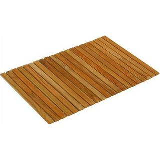 Bare indretning asi ?gte teak tr? fleksibel bordplade placemat eller sofa arm bakke 1 mat 19 """" x 12 """" brun