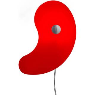 Foscarini Bit 1 væglampe med glas-diffusor, rød