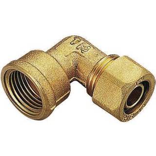 Pex vinkel kompression med muffe 22mm x 3/4 tomme