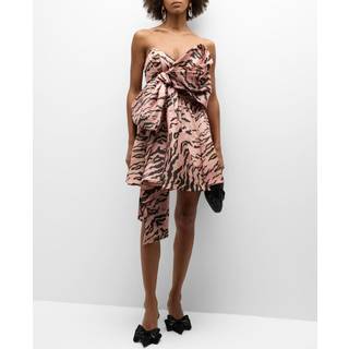 Zimmermann Matchmaker bow-detail silk minidress - pink - S