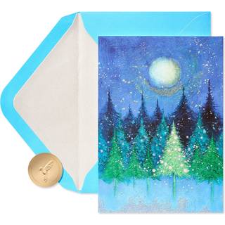 Papyrus feriekort bokset med konvolutter Wonder Joy and Peace of the Season Holiday Tree (14-Count)