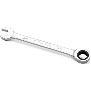 Jetech 15mm Ratcheting-kombination af skruen?gle industriel kvalitetsudstyr med 12-punkts design 72-tand ratchet lavet med smedet og varmebehandl