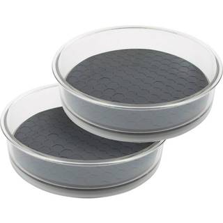 Spectrum Lazy Susan Arrang?r Hexa Round Small (2 -pack) - Lazy Susan Drejebord til k?leskab K?leskab Bord & hylde - Rotering & Spinning Pantry Or