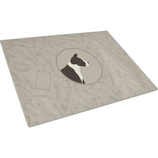 Caroline's Treasures CK2162LCB American Staffordshire Terrier i køkkenglasskærebordet stort dekorativt tempereret glasskæreskæring og serveringsp