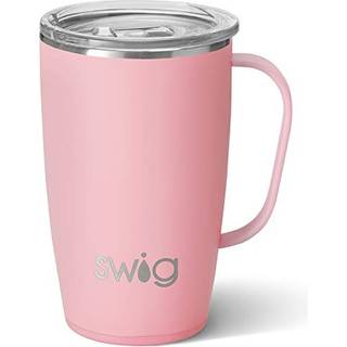 Swig Life 18oz rejse krus Isoleret tumbler med h?ndtag og l?g rejse kaffekus kop holder venlige rejse krus rustfrit st?l 18 oz tumbler genanvende