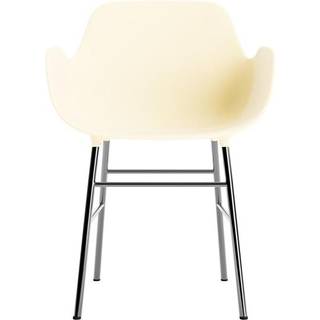 Normann Copenhagen Form Spisebordsstol Med Armlæn Crème/Krom